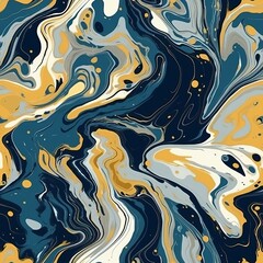 Liquid hypothetical marble depict organize. Seamless pattern, AI Generated