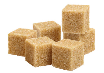 Brown sugar cubes, cut out