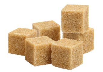 Brown sugar cubes, cut out