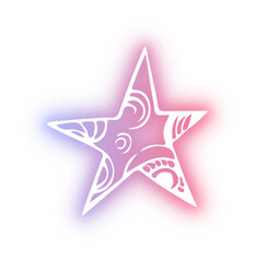 Set of Star neon