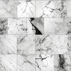 Marble shake white establishment scene divider surface somber organize. Seamless pattern, AI Generated