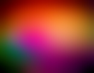 Colorful blur empty background of orange purple blue green gradient.