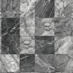 Common marble surface, tall certification characteristic gray marble surface foundation. Seamless pattern, AI Generated