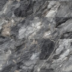 Common marble surface, tall certification characteristic gray marble surface foundation. Seamless pattern, AI Generated