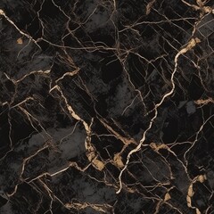 Forlorn marble surface foundation, common marble with brown wavy veins. Seamless pattern, AI Generated
