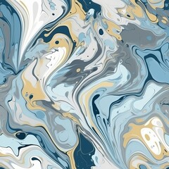 A organize made through the liquid inquisitively portray procedure, taking after marble. Seamless pattern, AI Generated