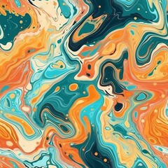 A organize made through the liquid inquisitively depict methodology, taking after marble. Seamless pattern, AI Generated