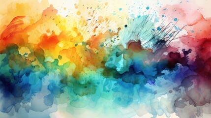 abstract watercolor background, generative AI