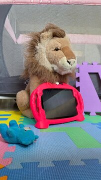 tapete de juegos que se arma, rompecabezas, tablet