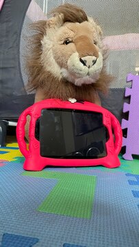tapete de juegos que se arma, rompecabezas, tablet