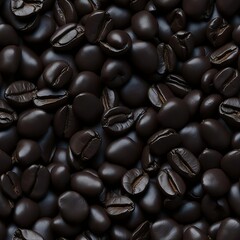 A pattern of coffee beans, Generative AI
