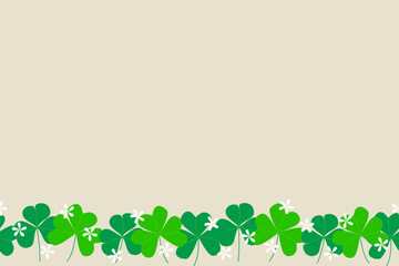 Nation flower border seamless background for celebration holiday party UK Irish Wales Scotland Northern Ireland vector illustration