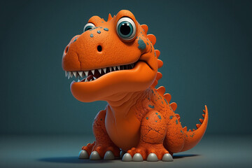 animated dinosaur made with generative ai