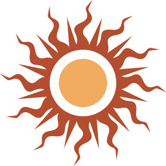 Modern linear illustrations. Hand drawn Line boho icons and symbols design elements for decoration