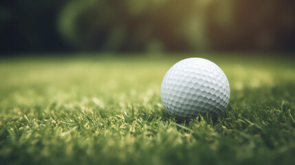Fototapeta premium golf ball on the green