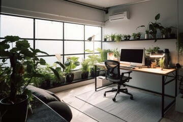 Fototapeta premium working room for home interior architecture with a minimalist style