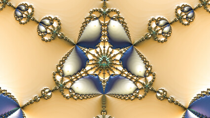 Fractal artwork, unique abstract design with colorful spirals. customized and special fractals. 
