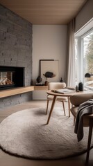 Fototapeta premium working room for home interior architecture with a minimalist style