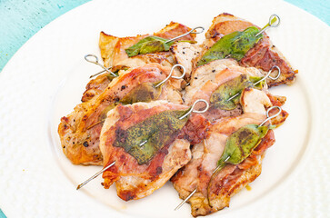 Kalbsschnitzel Saltimbocca spring in den mund 