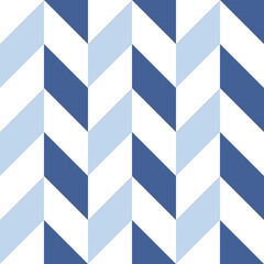Obraz premium Blue background chevron pattern seamless. Popular zigzag chevron grunge pattern on white background 