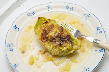 Krautwickel Krautroulade Kraut Roulade fertig zubereitet 