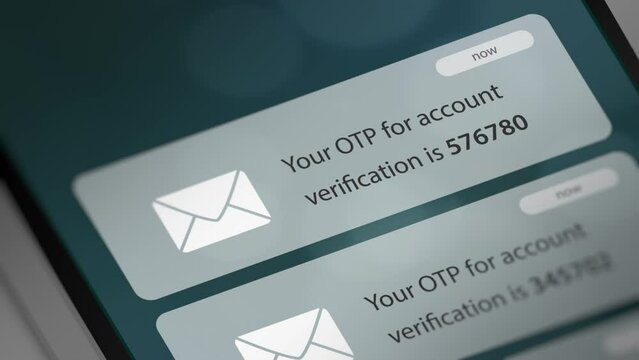 Push Notification with OTP (One Time Password ) Message on Smart Phone
