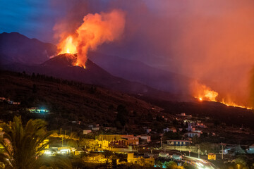 Erupción volcán, La Palma, Islas Canarias