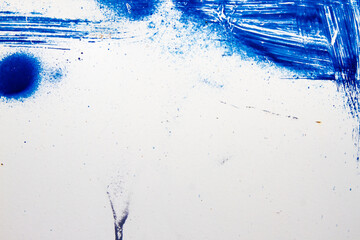 blue paint splash isolated on white background