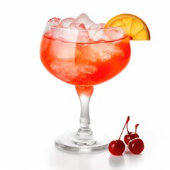 Sea Breeze cocktail Isolated on White. Generative AI