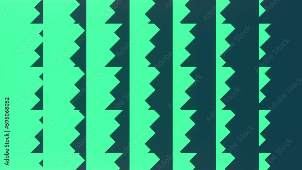 Aufkleber Background with transformation of geometric shapes. 3d rendering loop animation