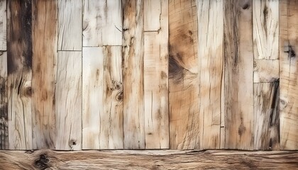Rustic wooden wall texture horizontal plank for background element and backdrop. Old natural grunge surface brown pattern.