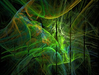 Imaginatory fractal abstract background Image