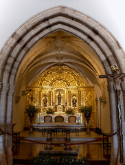 Fototapeta na wymiar Golden church altar details