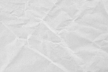 Abstract white crumpled and creased recycle paper texture background
