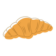 Croissant Vector Design Logo Icon Illustration