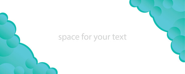 sky and clouds, blue illustration, place for text