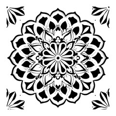 black and white spiritual symbol