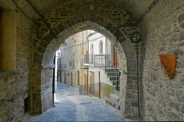 Fototapeta premium The Apulian village of Pietramontecorvino, Italy.