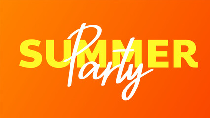 Summer Party background , Flat Modern design, illustration Vector EPS 10