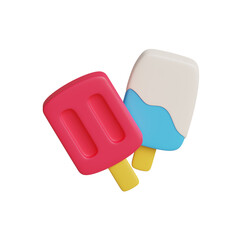 3d Summer ice cream icon
