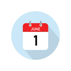 June 1 Concept Design. Vector Illustration.	