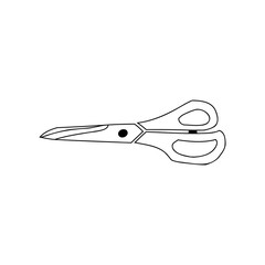 scissors , sketch vector illustration isolated on white background. Collection of household items