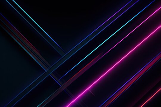 neon background with glowing lines. Ultraviolet spectrum. Generative ai