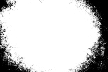 Grunge border texture background. Abstract frame overlay. PNG graphic illustration with transparent background.