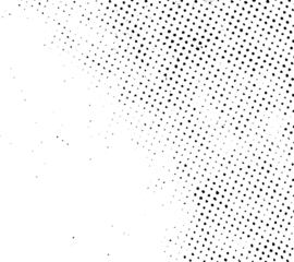 Grunge dots and points texture background. Abstract grainy overlay. PNG graphic illustration with transparent background.