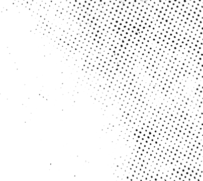Grunge dots and points texture background. Abstract grainy overlay. PNG graphic illustration with transparent background.