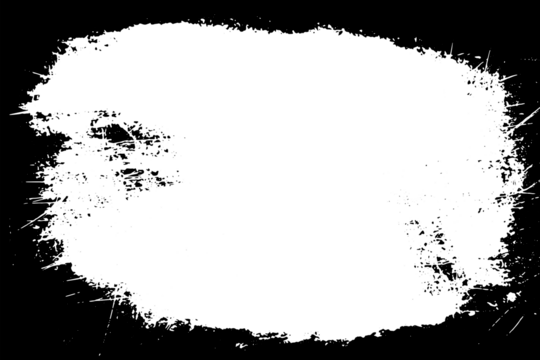 Grunge border texture background. Abstract frame overlay. PNG graphic illustration with transparent background.