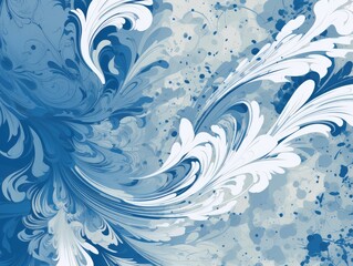 A blue and white abstract design background