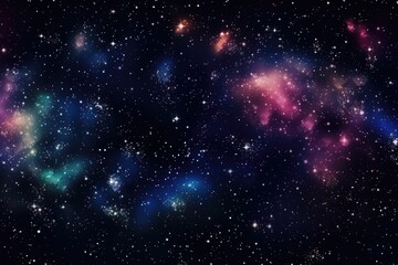 Naklejka premium Dark galaxy patterned background