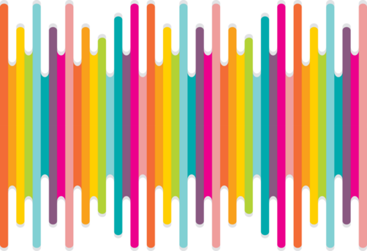 Static radio feed in abstract colored paint lines transparent illustration background